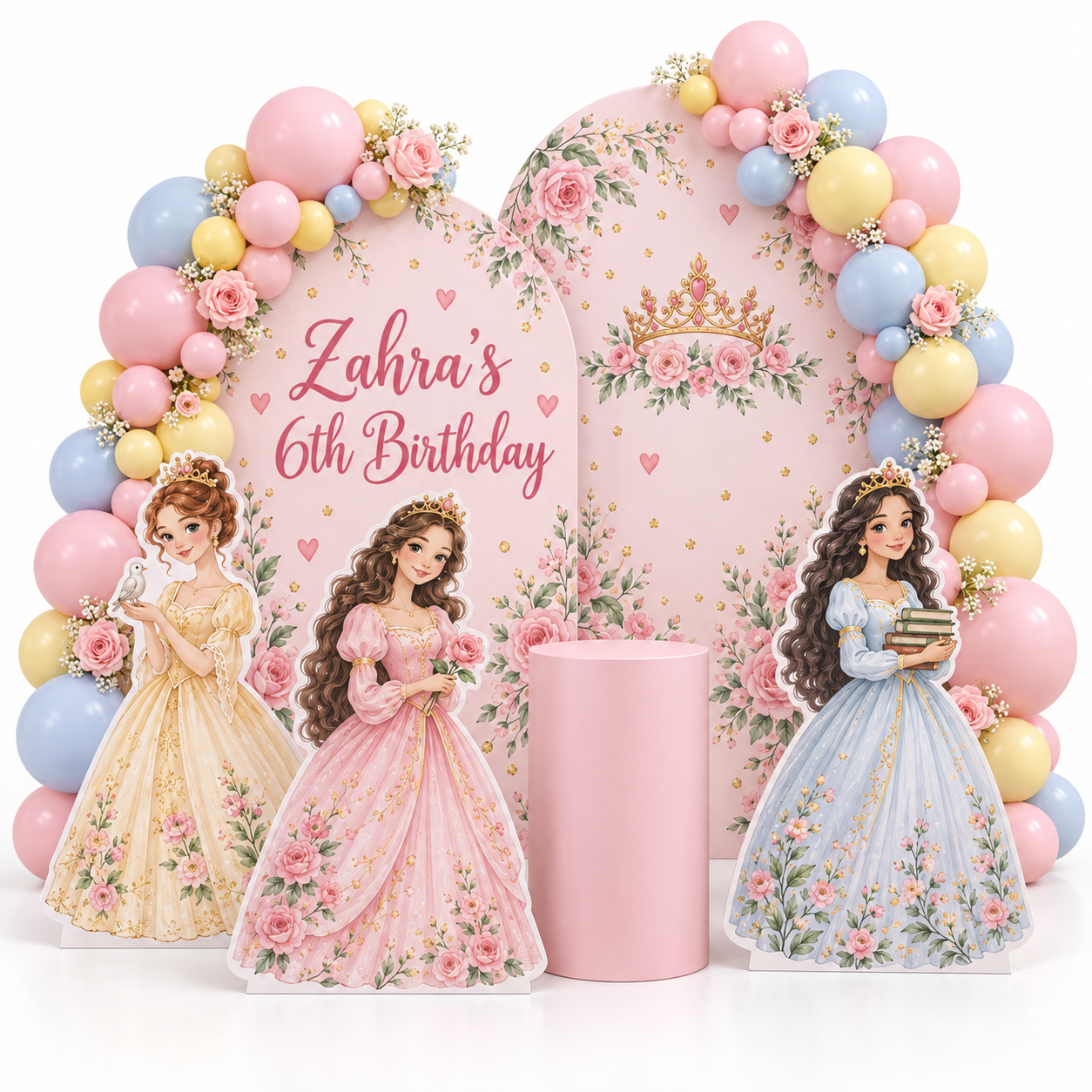 allayal-05-princess-birthday-backdrop-set