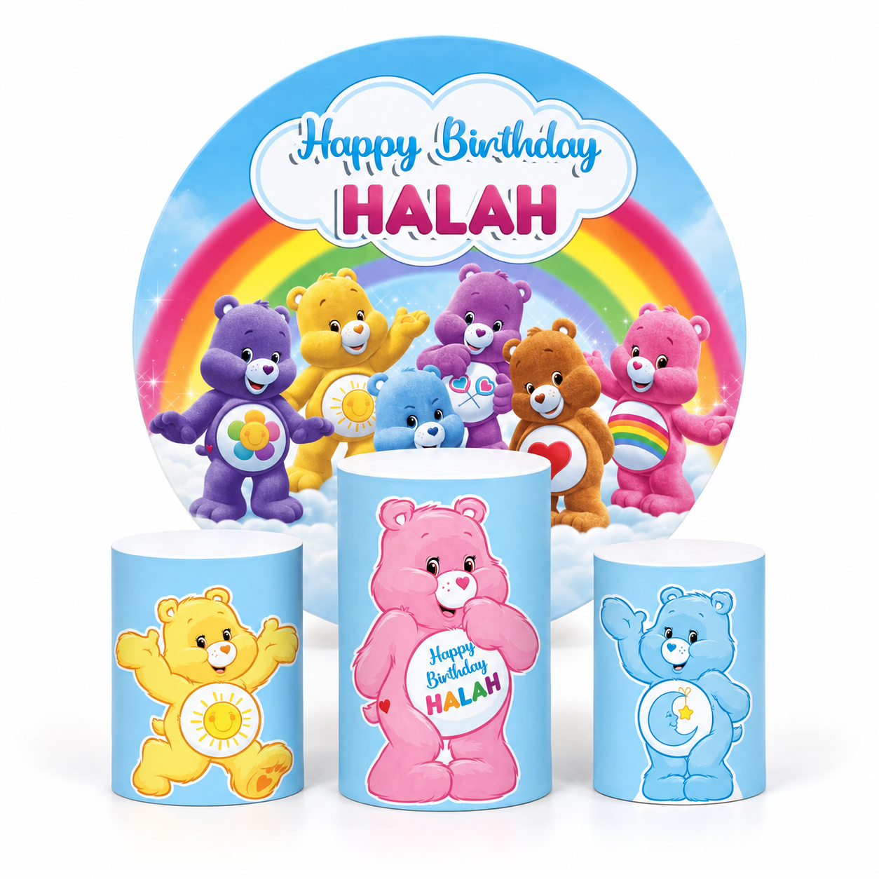 allayal-06-rainbow-bears-backdrop-pedestal-set