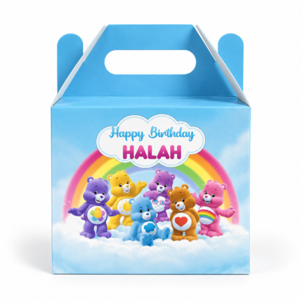 Rainbow Bear Party Favor Box